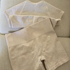 Gymshark Beige Athletic Shorts